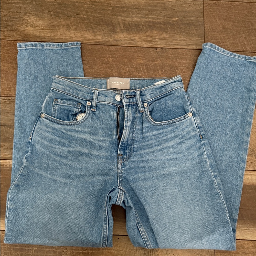 Everlane Blue Straight Jeans Classic Style